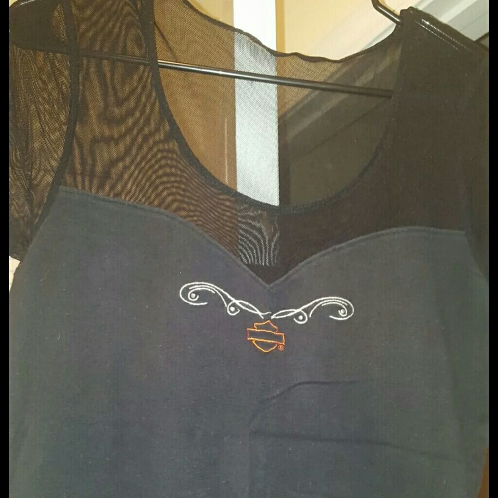 Harley Davidson womens mesh top